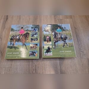Horse Training Volumes 1 &2 Jane Savoie Dressage Performance Riding Vtg HC